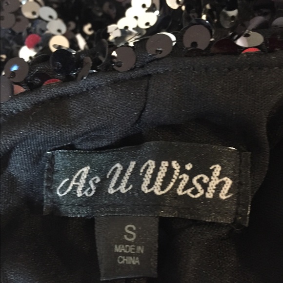 As U Wish Strapless Sequin Dress sz Sm - Picture 3 of 3